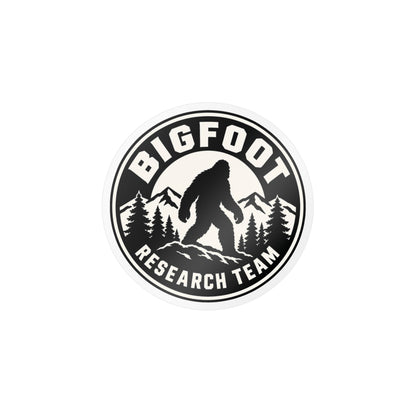 Bigfoot Research Team Sticker | 3.5" Round | Sasquatch Cryptid