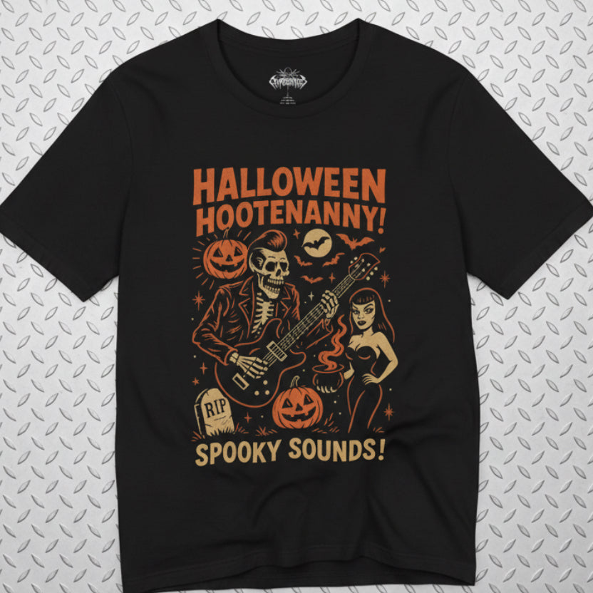 Psychobilly Zombie Tee | Light Fitted - Unisex Bella+Canvas 3001 | Horror, Halloween | Rockabilly