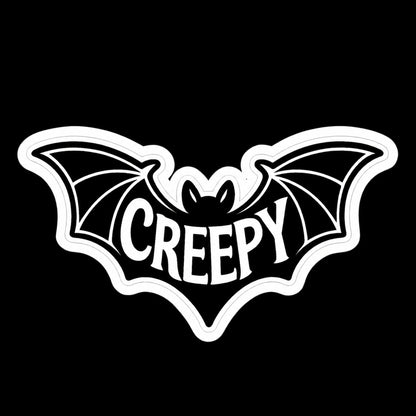 Creepy Bat Sticker | Glossy Kiss Cut | Bats | Goth/Gothic