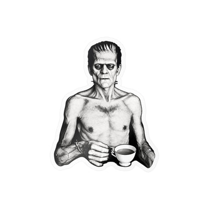 Frankenstein's Monster Tea Sticker | 4.5" x 3.6" | Horror