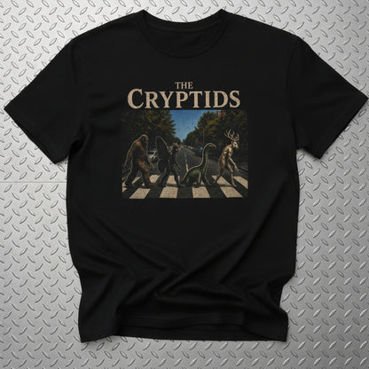 Cryptids Abbey Road Shirt | Unisex Heavy Cotton Gildan 5000 | Cryptids, Bigfoot, Mothman | Retro & Vintage