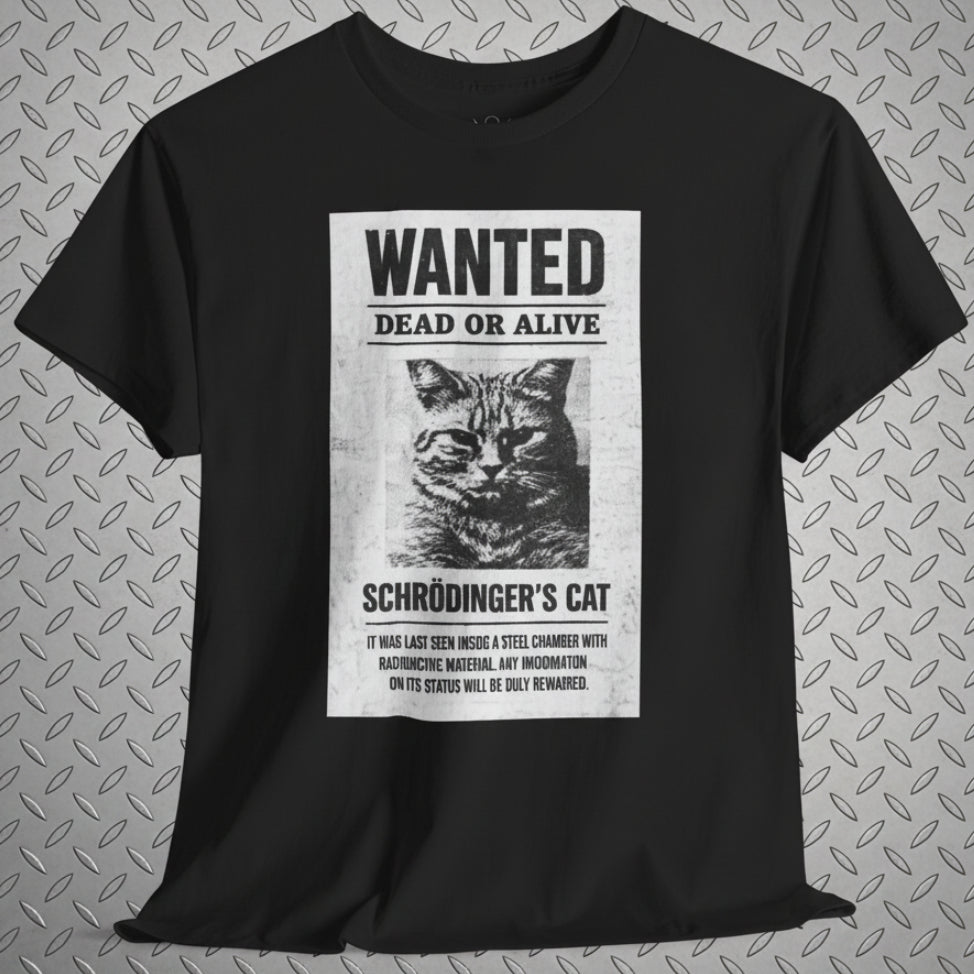 Schrodingers Cat Shirt | Unisex Heavy Cotton Gildan 5000 | Cats, Funny, Thinkers | Retro & Vintage