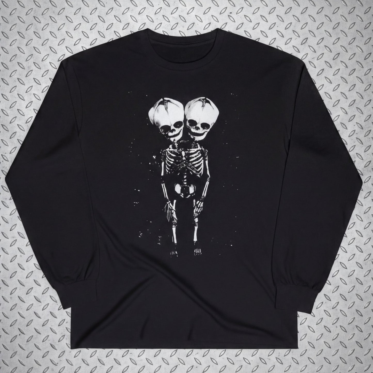 T-Shirt - 2 Headed Skeleton | Punk Goth | Skulls & Skeletons | Ladies Racerback from SHIRT MONSTERS