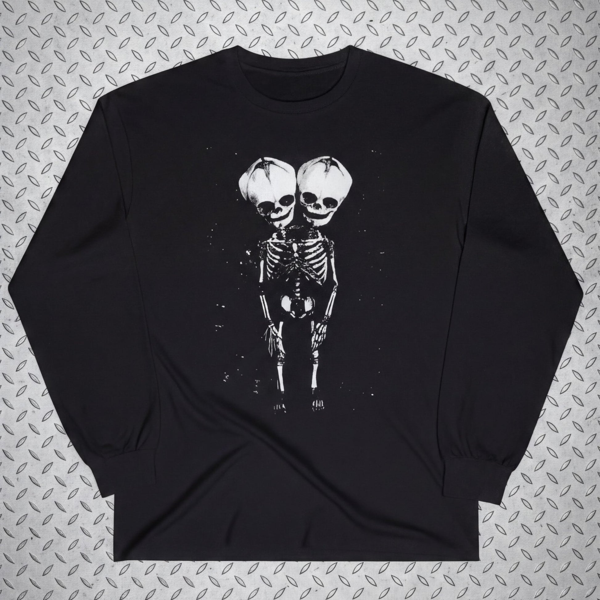 T-Shirt - 2 Headed Skeleton | Punk Goth | Skulls & Skeletons | Ladies Racerback from SHIRT MONSTERS