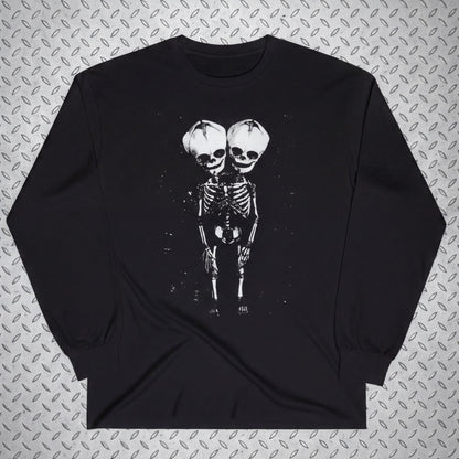 T-Shirt - 2 Headed Skeleton | Punk Goth | Skulls & Skeletons | Ladies Racerback from SHIRT MONSTERS