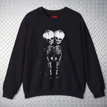 T-Shirt - 2 Headed Skeleton | Punk Goth | Skulls & Skeletons | Ladies Racerback from SHIRT MONSTERS