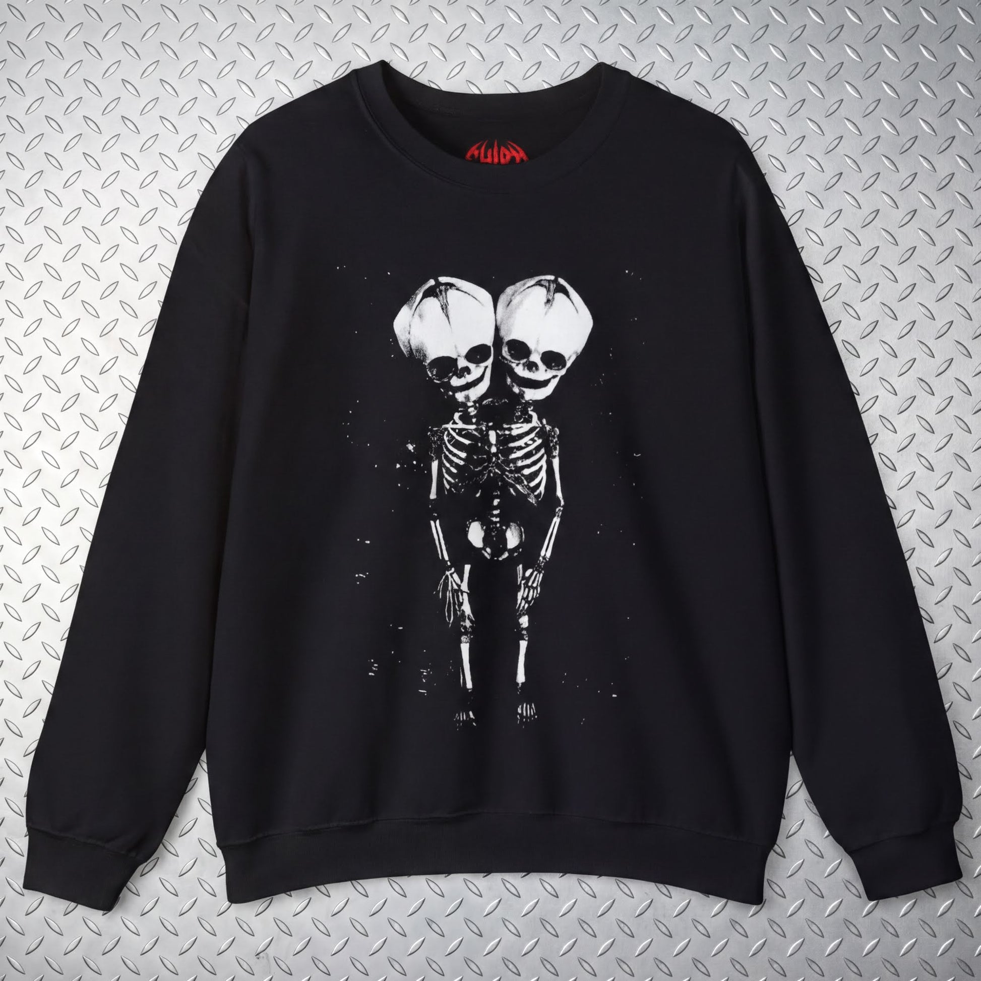 T-Shirt - 2 Headed Skeleton | Punk Goth | Skulls & Skeletons | Ladies Tee from SHIRT MONSTERS