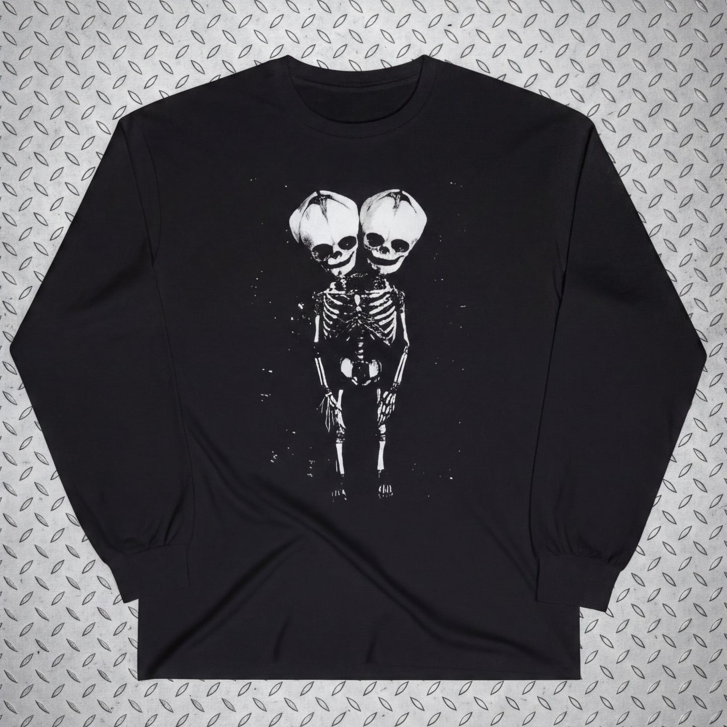 T-Shirt - 2 Headed Skeleton | Punk Goth | Skulls & Skeletons | Ladies Tee from SHIRT MONSTERS
