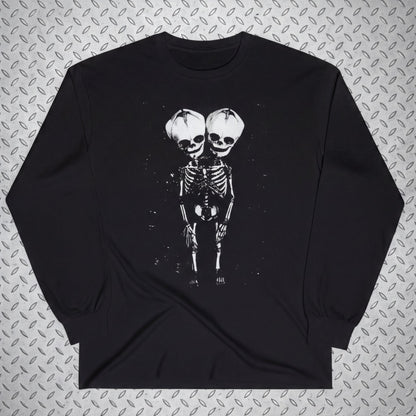T-Shirt - 2 Headed Skeleton | Punk Goth | Skulls & Skeletons | Ladies Tee from SHIRT MONSTERS