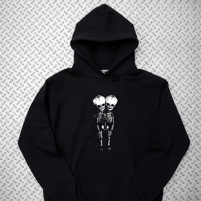 T-Shirt - 2 Headed Skeleton | Punk Goth | Skulls & Skeletons | Long Sleeve Tee from SHIRT MONSTERS