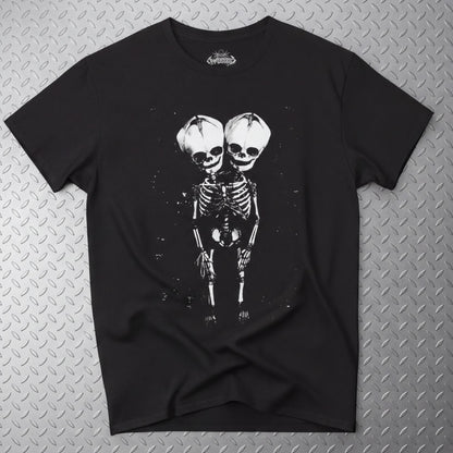 T-Shirt - 2 Headed Skeleton | Punk Goth | Skulls & Skeletons | Sweatshirt from SHIRT MONSTERS