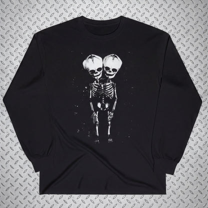 T-Shirt - 2 Headed Skeleton | Punk Goth | Skulls & Skeletons | Sweatshirt from SHIRT MONSTERS