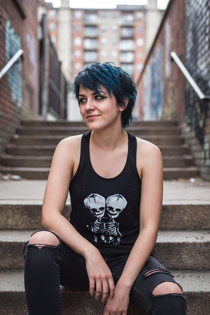 T-Shirt - 2 Headed Skeleton | Punk Goth | Skulls & Skeletons | Sweatshirt from SHIRT MONSTERS