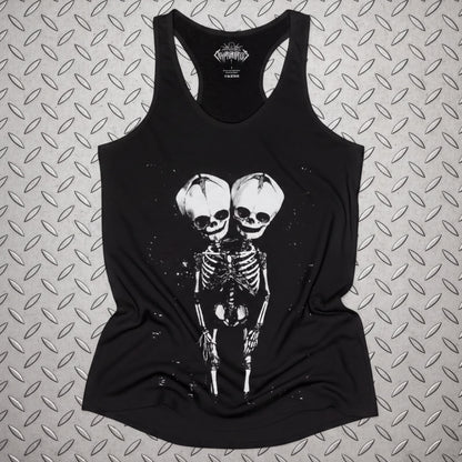 T-Shirt - 2 Headed Skeleton | Punk Goth | Skulls & Skeletons | Sweatshirt from SHIRT MONSTERS