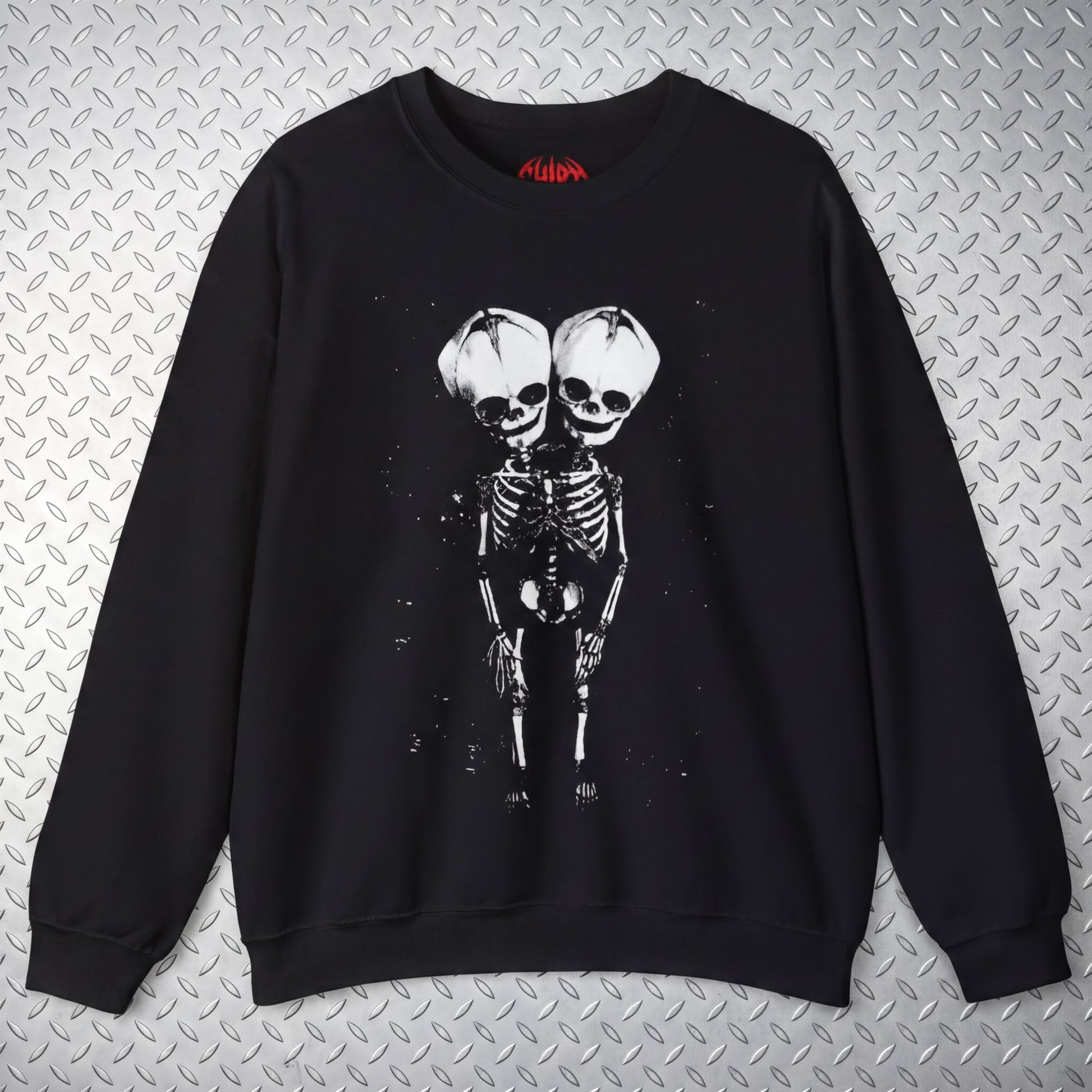 T-Shirt - 2 Headed Skeleton | Punk Goth | Skulls & Skeletons | Sweatshirt from SHIRT MONSTERS