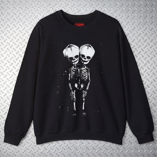T-Shirt - 2 Headed Skeleton | Punk Goth | Skulls & Skeletons | Sweatshirt from SHIRT MONSTERS