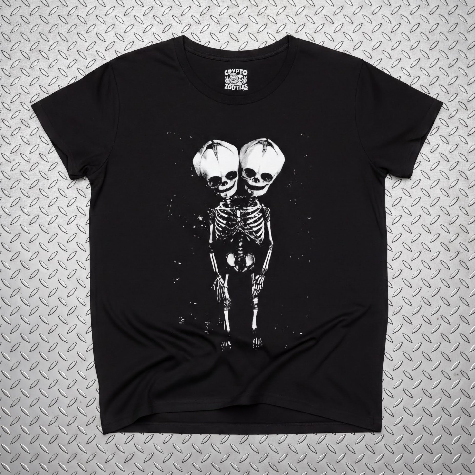 T-Shirt - 2 Headed Skeleton | Punk Goth | Skulls & Skeletons | Sweatshirt from SHIRT MONSTERS