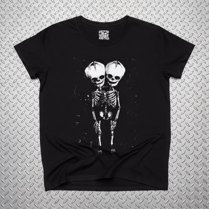T-Shirt - 2 Headed Skeleton | Punk Goth | Skulls & Skeletons | Sweatshirt from SHIRT MONSTERS