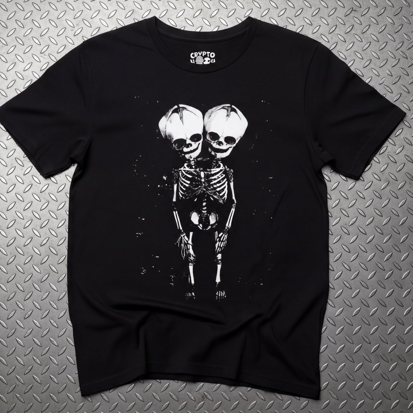 T-Shirt - 2 Headed Skeleton | Punk Goth | Skulls & Skeletons | T-Shirt from SHIRT MONSTERS