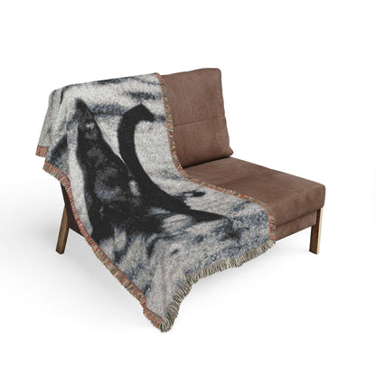 Bigfoot Riding Nessie Blanket | Woven, Fleece & Velveteen | Bigfoot | Retro & Vintage | Home Decor