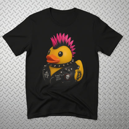 Punk Rubber Duck Shirt | Light Fitted - Unisex Bella+Canvas 3001 | Animals, Funny | Punk