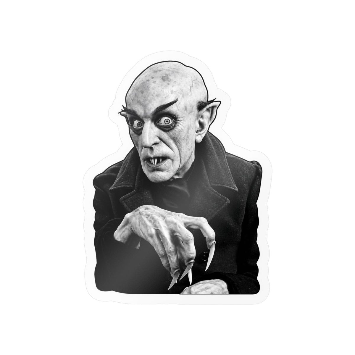 Nosferatu Vampire Sticker | 5" x 3.7" | Gothic Horror
