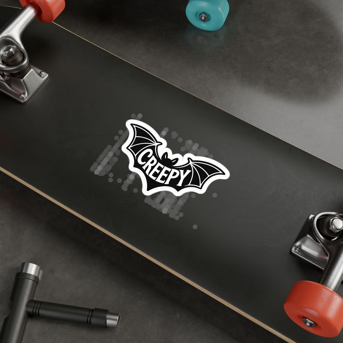 Creepy Bat Sticker | Glossy Kiss Cut | Bats | Goth/Gothic