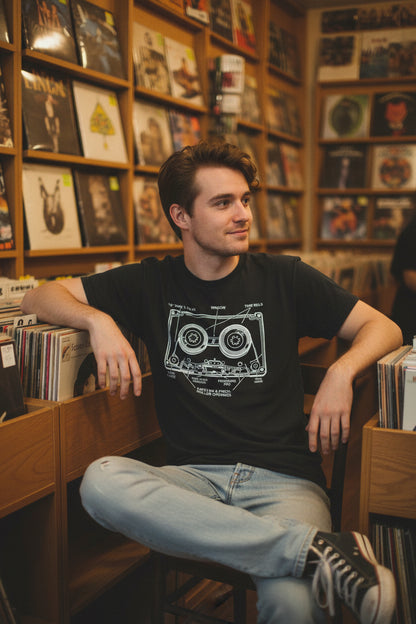 Cassette Tape Diagram Shirt | Unisex Heavy Cotton - Gildan 5000 | Music, Retro & Vintage