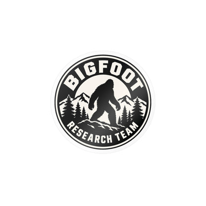 Bigfoot Research Team Sticker | 3.5" Round | Sasquatch Cryptid