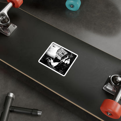 Synth Nun Sticker | Glossy Kiss Cut | Music | Goth/Gothic