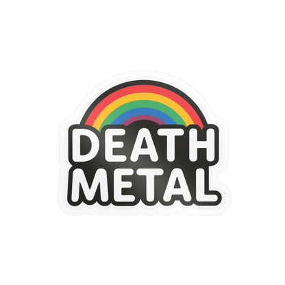 Death Metal Rainbow Sticker | Glossy Kiss Cut | Music | Metal