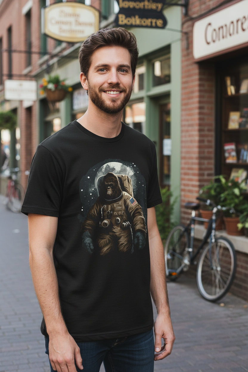 Astronaut Bigfoot | Funny Cryptid Space | Pullover Hoodie
