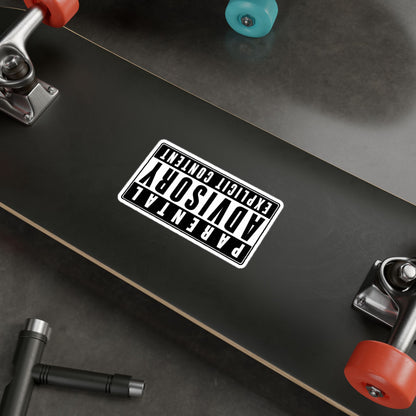 Parental Advisory Explicit Content Sticker | Large 5.5" x 3"