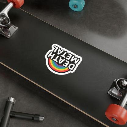 Death Metal Rainbow Sticker | Glossy Kiss Cut | Music | Metal