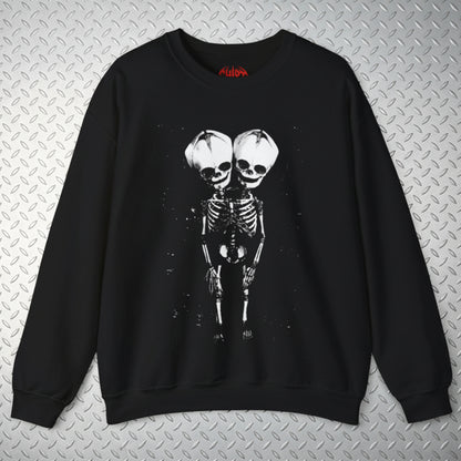 2 Headed Skeleton | Punk Goth | Skulls & Skeletons | T-Shirt