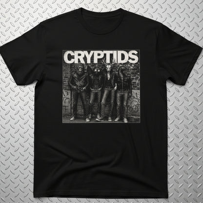 Cryptids Punk Shirt | Gildan 5000 | Cryptids, Mothman, Bigfoot | Punk
