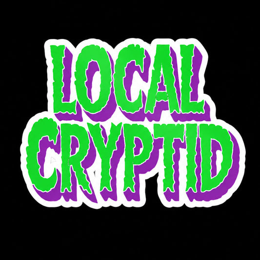 Local Cryptid Sticker | Glossy Kiss Cut | Cryptids | Goth/Gothic