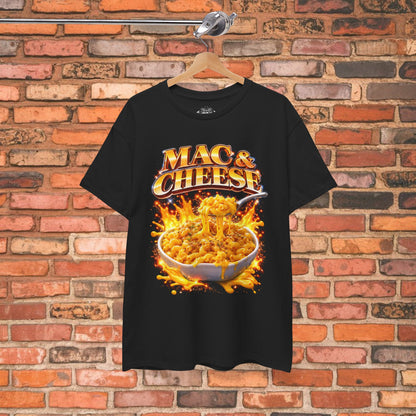 Mac And Cheese Shirt | Unisex Heavy Cotton - Gildan 5000 | Food & Drink, Funny, Retro & Vintage