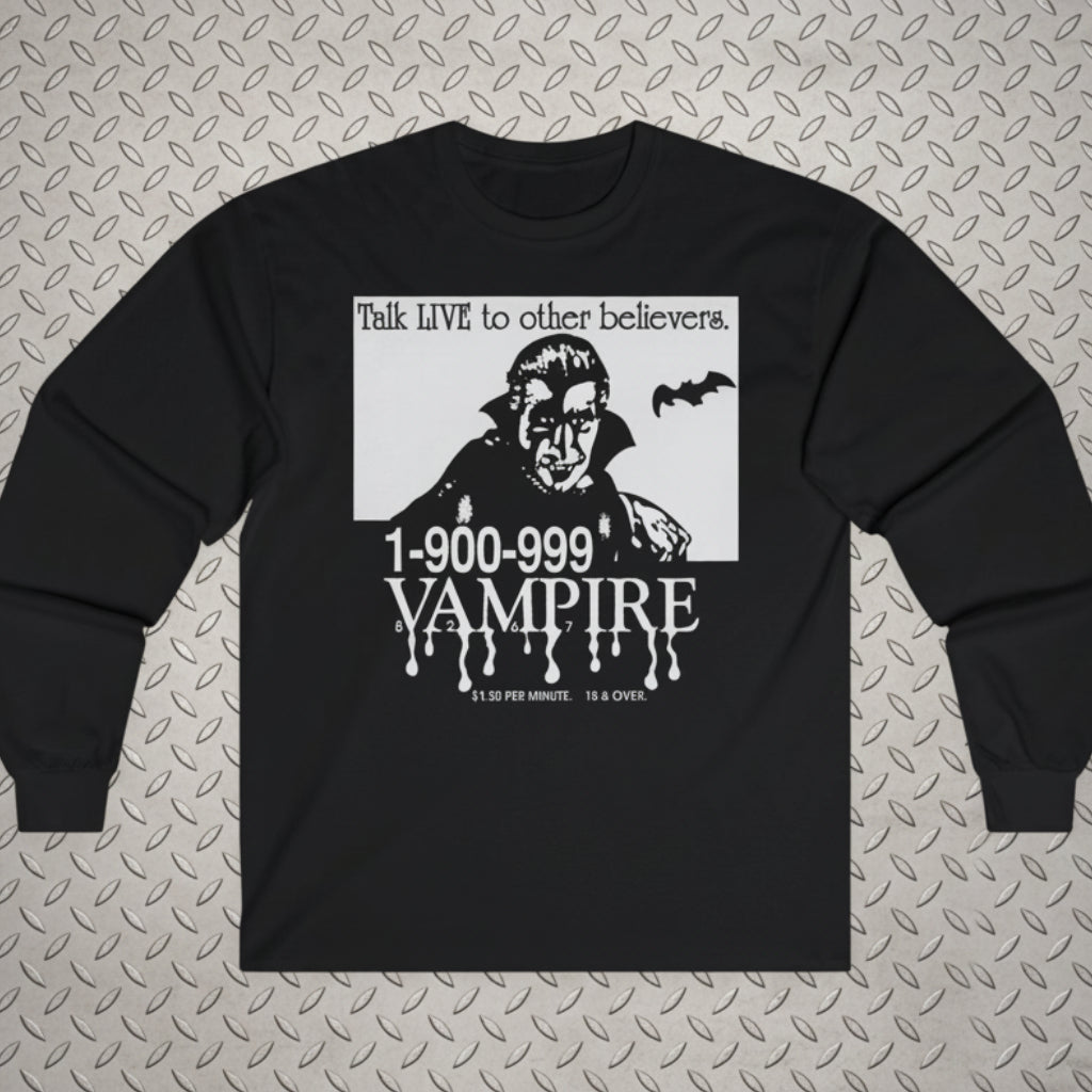 1-900-Vampire | Horror, Halloween | Goth/Gothic | T-Shirt