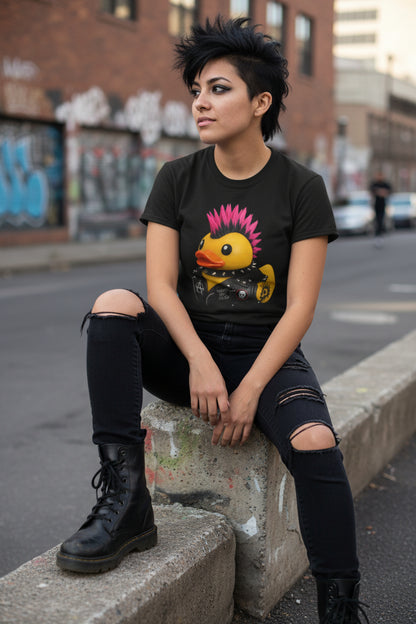 Punk Rubber Duck Shirt | Unisex Heavy Cotton - Gildan 5000 | Animals, Funny | Punk