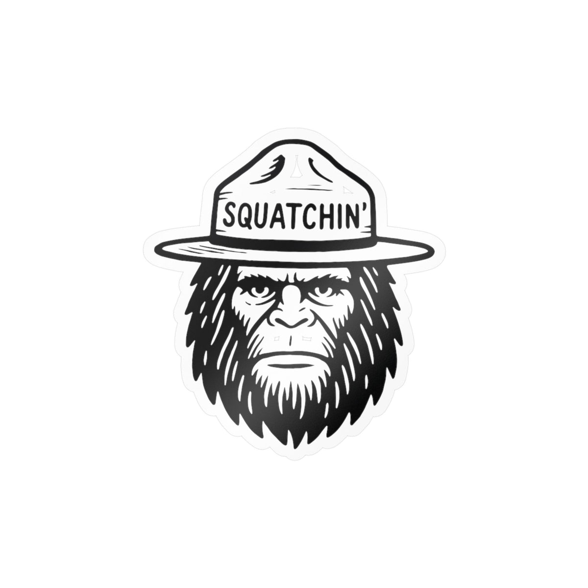 Squatchin' Bigfoot Sticker | Glossy Kiss Cut | Bigfoot | Funny