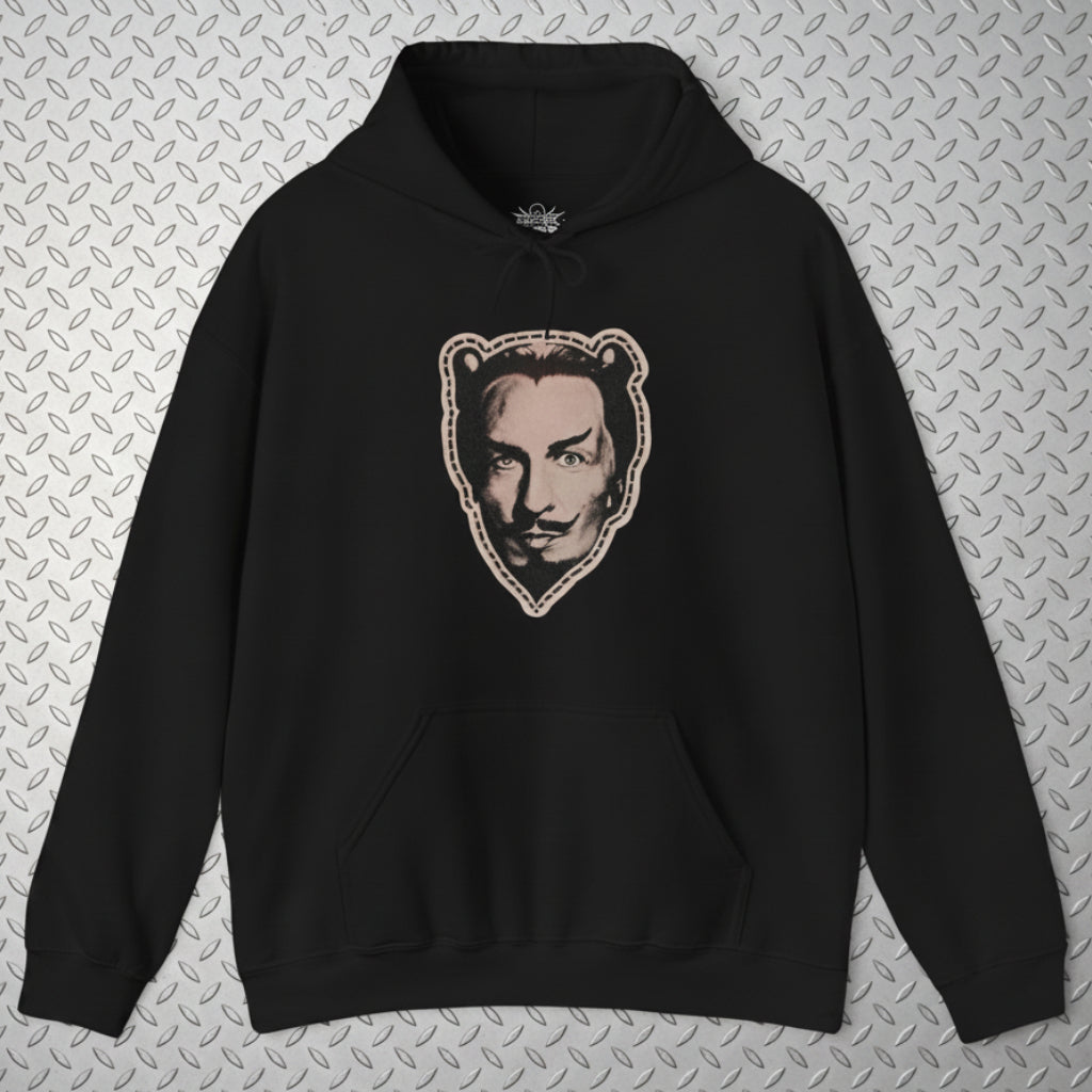 Vincent Price Cut Out Mask Shirt | Unisex Pullover Hoodie - Gildan | Horror, Halloween | Goth/Gothic