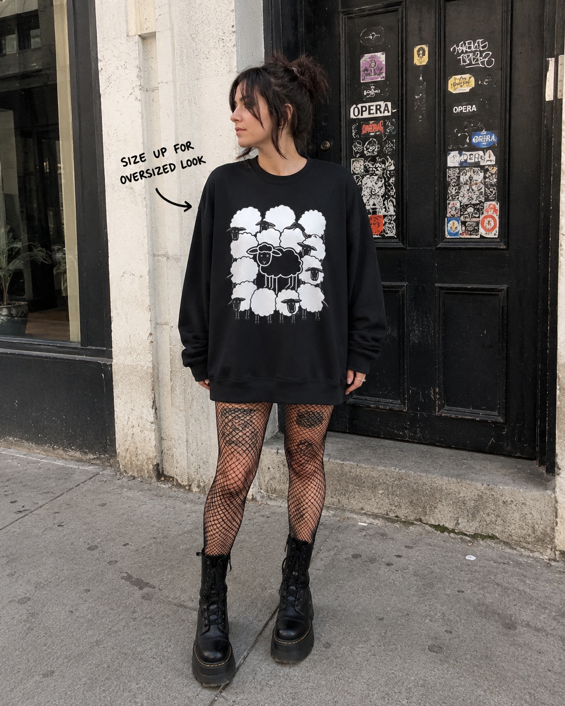 Black Sheep Shirt | Animals, Funny, Punk, Goth | Ladies Tee
