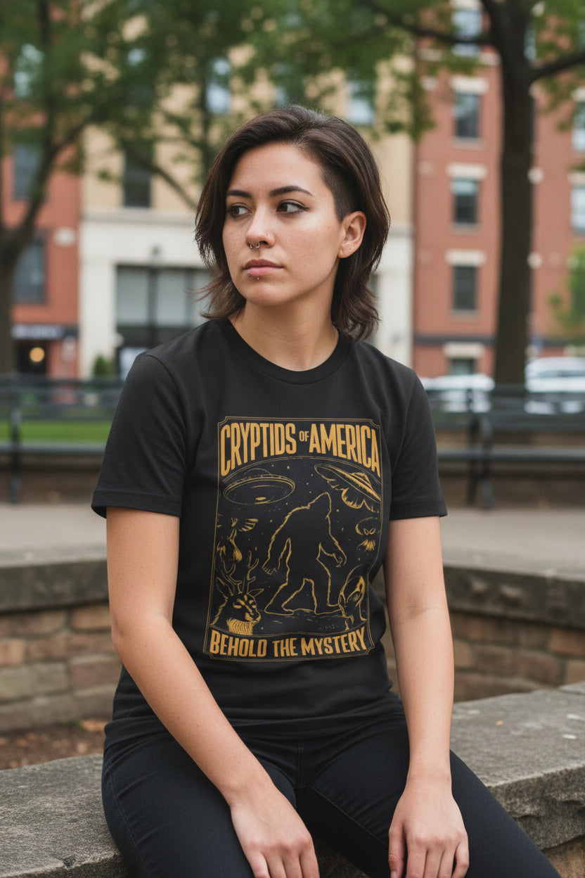 Cryptids Of America Bigfoot Mothman Alien Seated Model