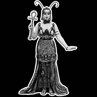 Theda Bara Cleopatra Sticker | 5.5" x 3.35" | Gothic Cinema