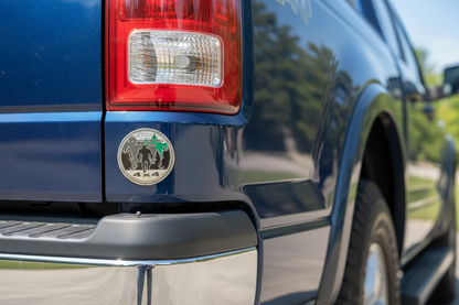 Sasquatch Rated 4x4 Sticker | Metallic 3d Plastic Sticker | Bigfoot | Cryptids | Retro & Vintage