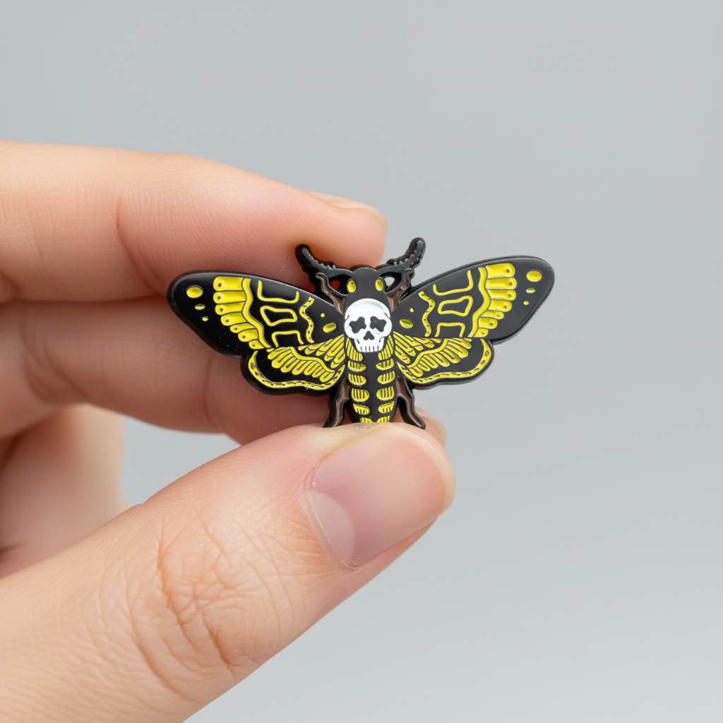 Goth Moth Pinback Button | Pinback Button | Horror | Goth/Gothic | Retro & Vintage