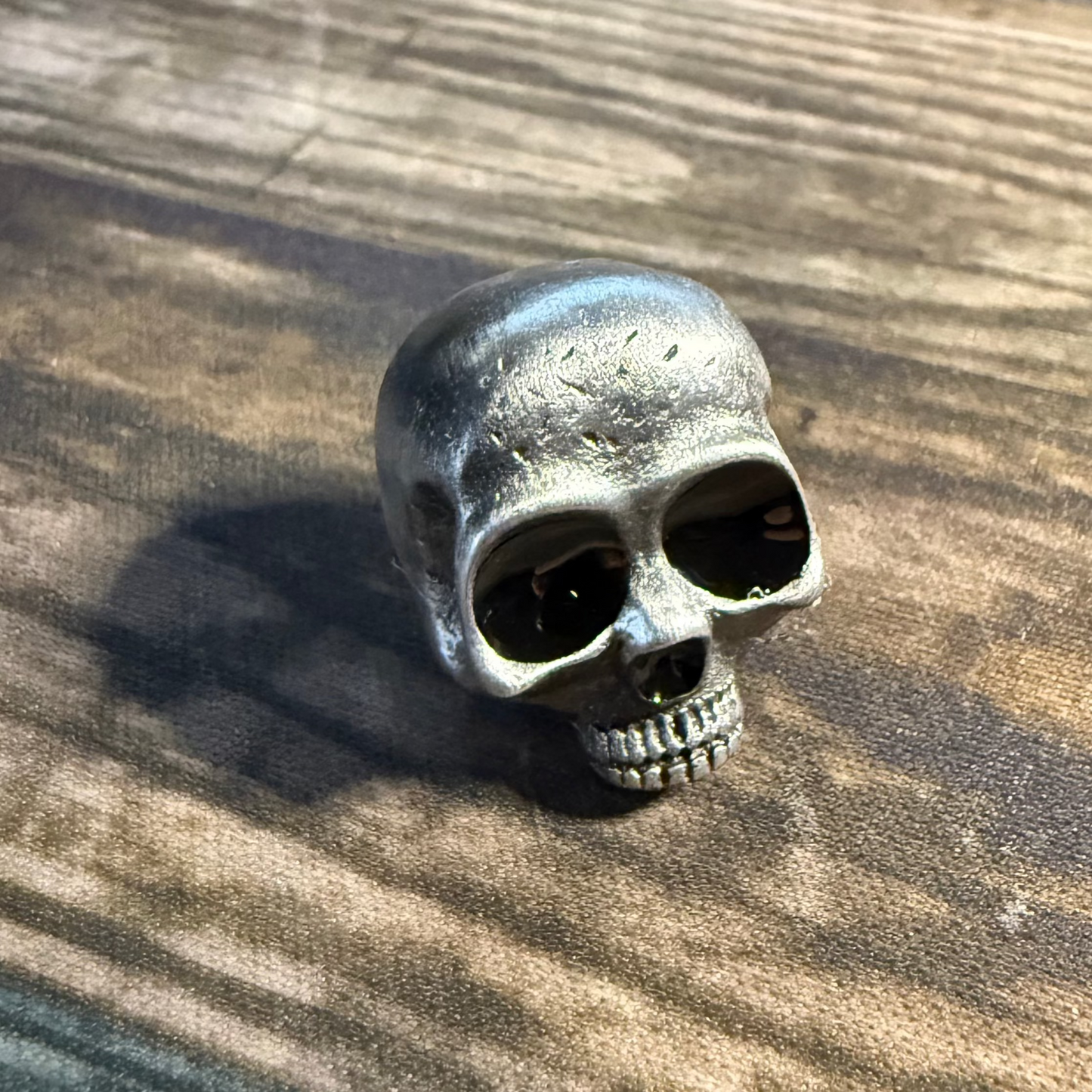 Metal Skull 3D Pinback Button | Pinback Button | Skulls & Skeletons | Metal | Goth/Gothic