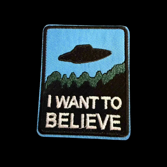 I Want To Believe Iron On Patch | Patch | Alien & UFO, Paranormal | Goth