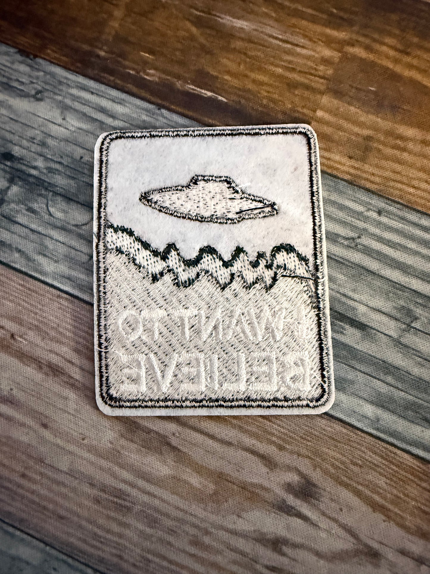I Want To Believe Iron On Patch | Patch | Alien & UFO, Paranormal | Goth